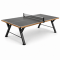 Table de ping-pong en bois et métal noir 274x152.5x76cm
